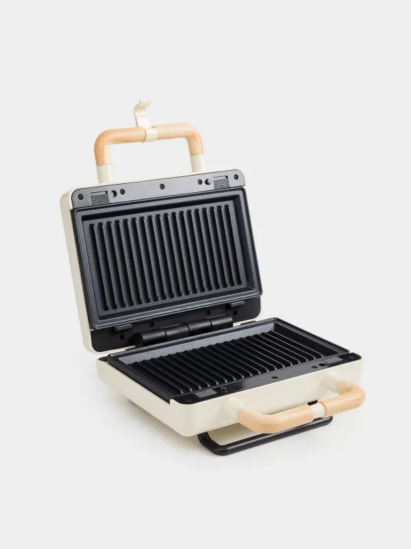 Суперпекарь, электрический, 800 Вт, 2 сменные панели, сталь/пластик, бежевый, Vintage kitchen, image-1