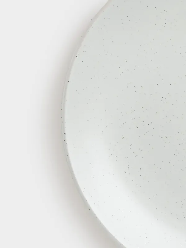 Тіскебасар тәрелкесі, 21 см, 2 дана, керамика, сүт түстес, дақты, Particle, image-5