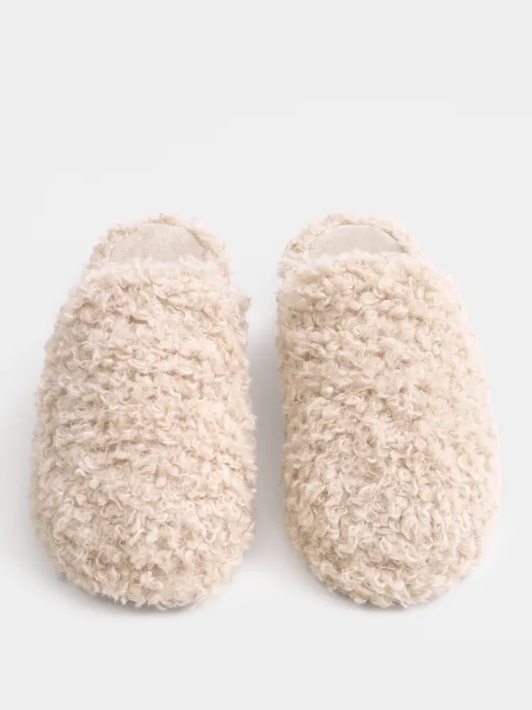 Әйелдер тәпішкелері, үйге арналған, өлшемі 38-39, полиэстер/микрофибра, құмды, Chain, image-2