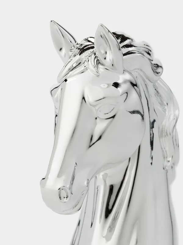 Статуэтка, 8 см, полирезин, серебристая, Лошадь, Horse silver, image-3