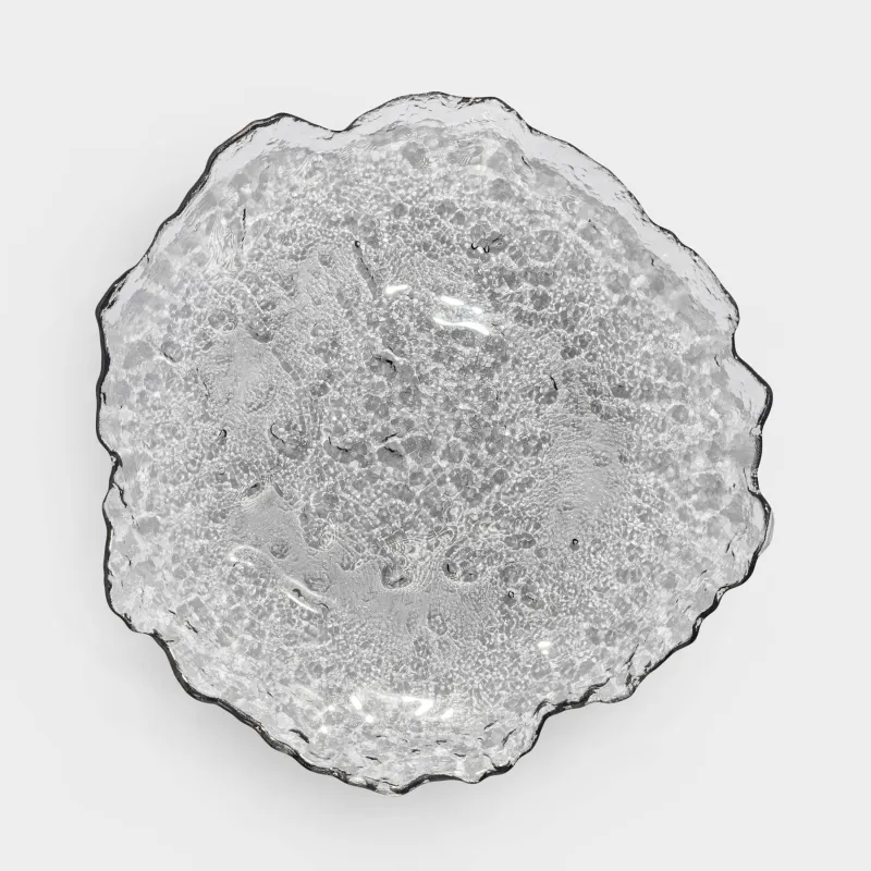 Ыдыс, 30х3 см, шыны, сұр, Nautilus color