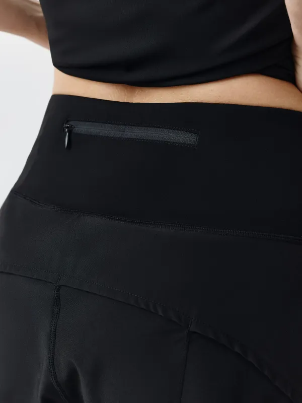 Әйелдер шорттары, спорттық, өлшемі S, нейлон/спандекс, қара, Saule, image-2