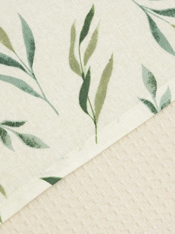 Асүйлік сүлгі, 40х60 см, 3 дана, мақта, сүтті/сарғылт-қоңыр, Дала гүлдері, Meadow, image-2