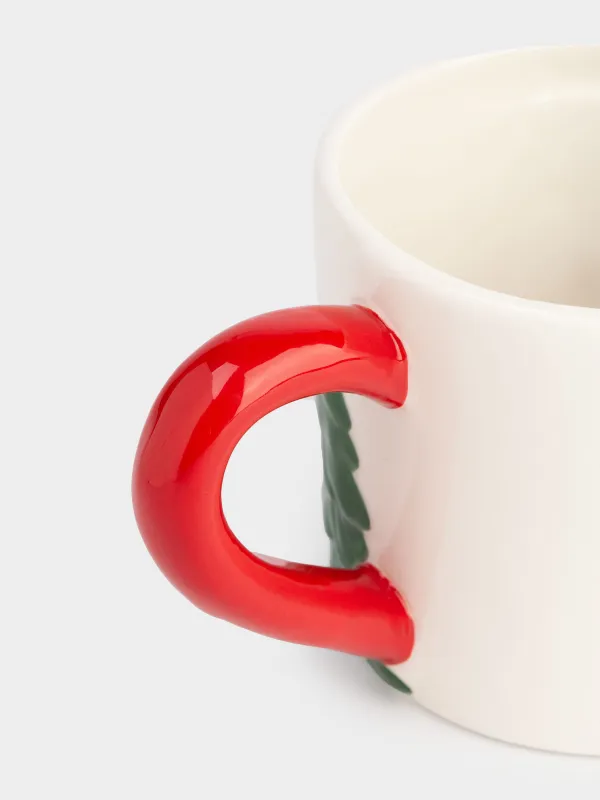 Кружка, 380 мл, керамика, Лошадка внутри, Horse christmas, image-2