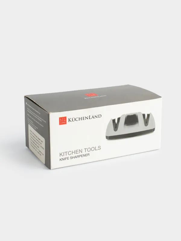 Пышақ қайрау, 13 см, қайраудың екі кезеңі, пластик / керамика, қара, Либерика, image-4