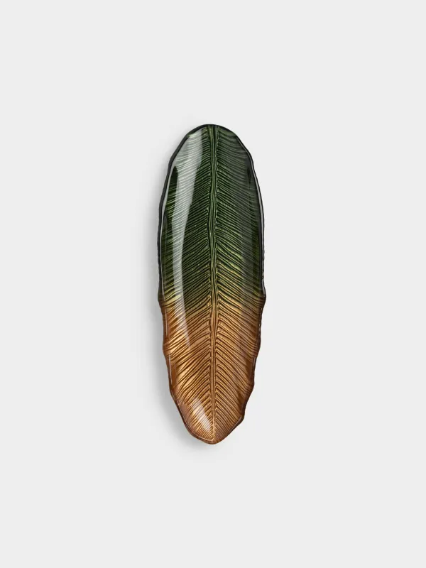 Блюдо, 39х12х5 см, Лист стрелиции, Royal jungle, image-1