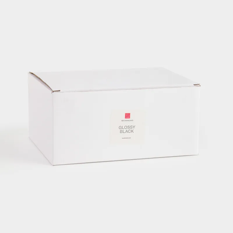 Шкатулка для украшений, 18х14 см, стекло/металл, зеркальная, черная, Glossy black, image-4