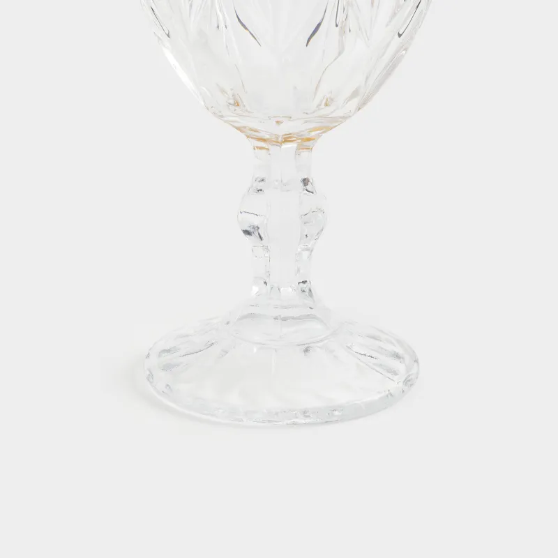 Шарап бокал-кубогы, 300 мл, шыны Р, алтын жиегі бар, Rhomb gold, image-3