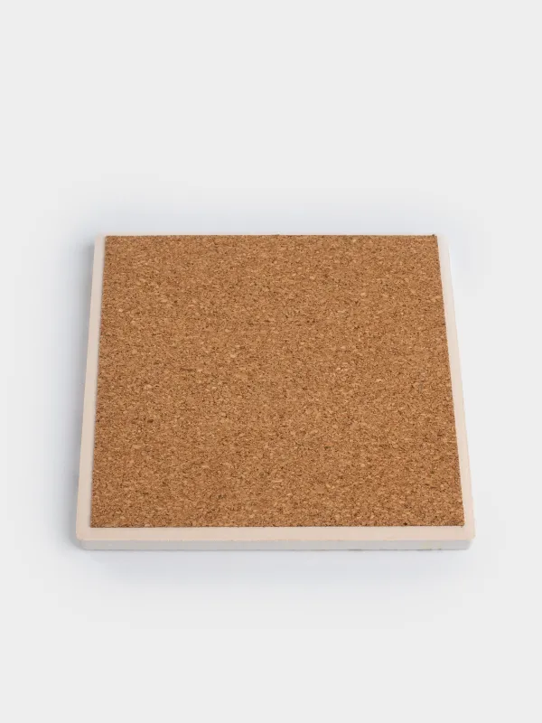 Саптыаяқ тұғыры, 11х11 см, шаршы, керамика/тығын, ақ, Кірпі, Forest hedgehog, image-2