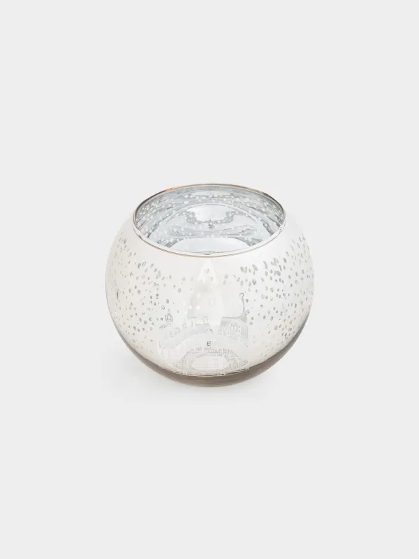 Шам ұстағыш, 15 см, шай шамына арналған, шыны, шампан, Үйлер, Champagne style, image-1