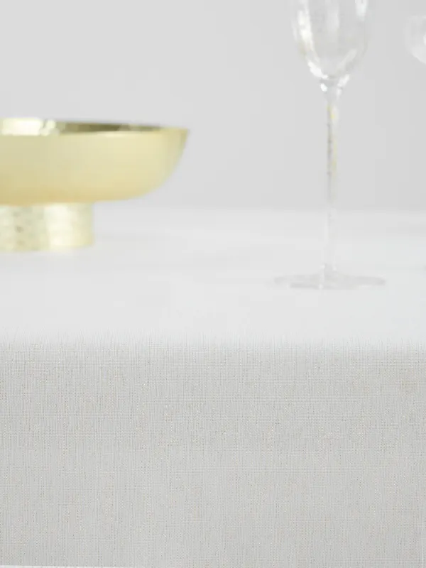 Дастархан, 170х250 см, полиэстер, ақ, Гүлді шілтер, Flower lace gold, image-7