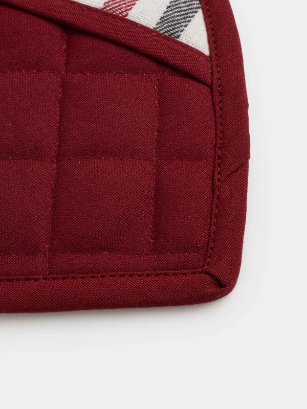 Ыдыс ұстағыш, 20х20 см, мақта, сүт түстес, торлы жүрек, Hazel heart, image-5