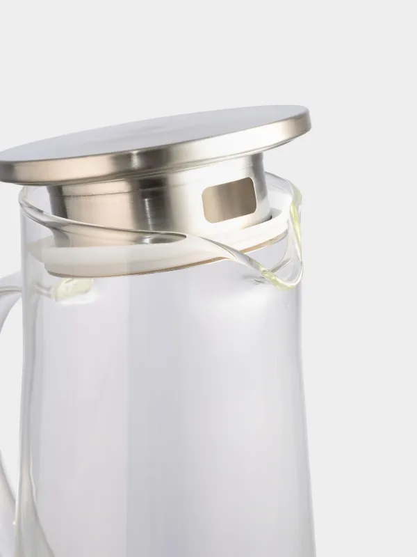 Құмыра, 1,3 л, сүзгі қақпағы, пайдаланылған Шыны / Болат, Пирамида, image-5