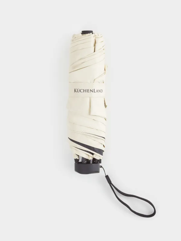 Қолшатыр, 52 см, жиналмалы, екі жақты, эпонж, сарғылт-қара, Rainy day, image-4