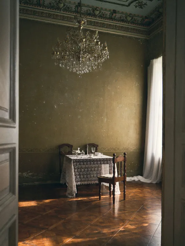 Скатерть, 160х160 см, с кружевом, Ажурные цветы, Lace flowers, image-10