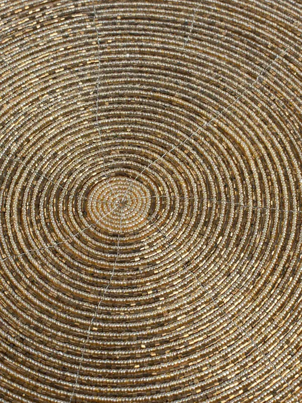 Салфетка под приборы, 36 см, из бисера, Rotation beads, image-3