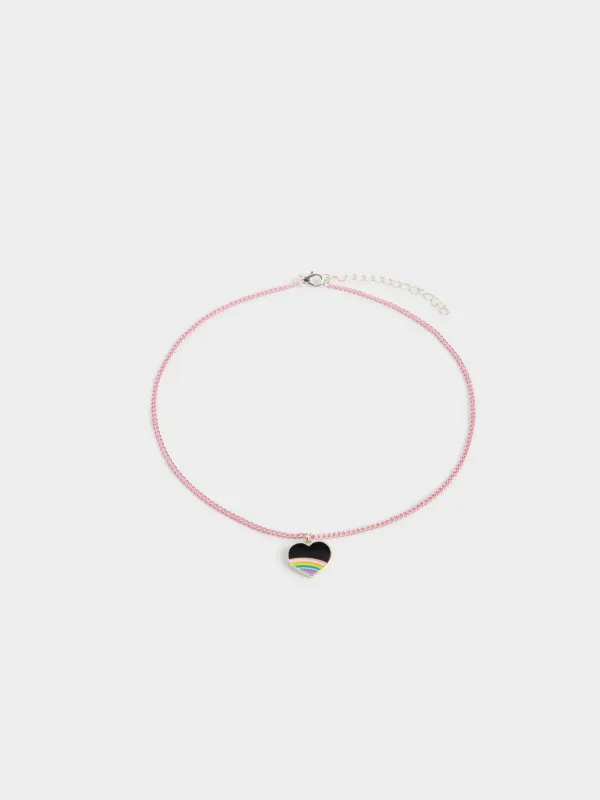 Зергерлік бұйымдар жиынтығы, балаларға арналған, 3 зат, металл / акрил, жүрек, Views kids, image-1