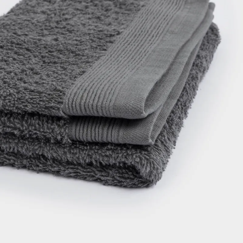 Полотенце, 40х60 см, хлопок, серое, Vari cotton, image-8