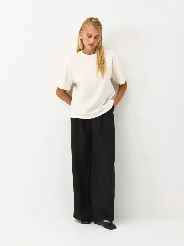 Әйелдер футболкасы, өлшемі XS, мақта, сүт түстес, Adrianna, image-1