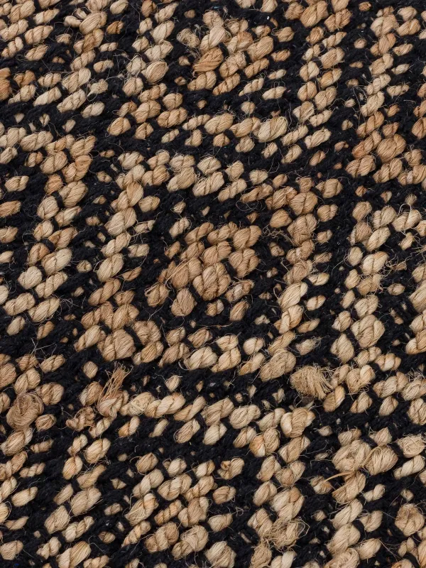 Кілем, 60х100 см, джут / мақта, құм / қара, Гауһар, Jute, image-2