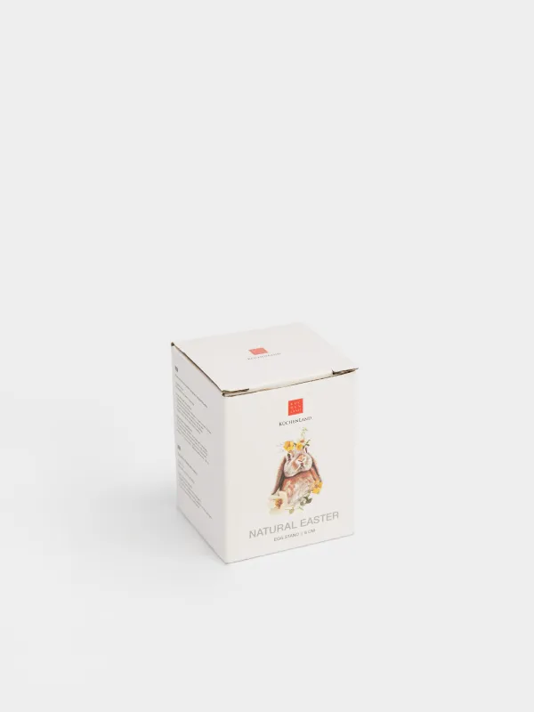 Саптыаяқ, 360 мл, керамика, ақ, Гүлдері бар қоян, Natural Easter, image-4