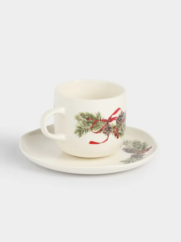 Пара чайная, 250 мл, Шишки и рябина, Rowan delice, image-3