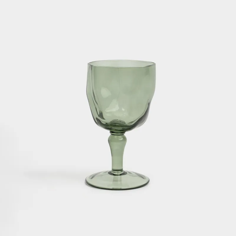 Шарап бокалы, 350 мл, шыны Р, сұр, Мыжылған әсер, Crumple color