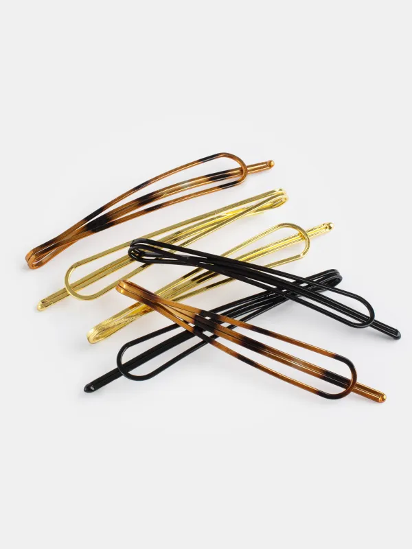 Шашқа арналған қыстырғыш, 6 см, 6 дана, металл, Микс, Basic, image-3