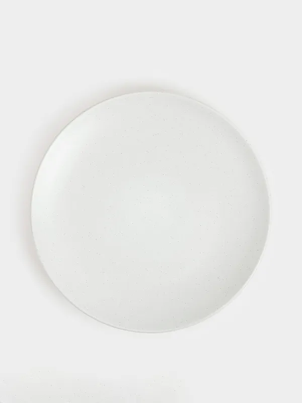 Түскі ас тәрелкесі, 27 см, 2 дана, керамика, сүт түстес, дақты, Particle, image-3