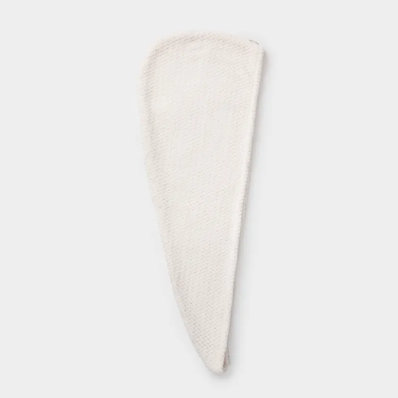 Полотенце-тюрбан для волос, 59х20 см, флис, молочное, Ratine, image-2