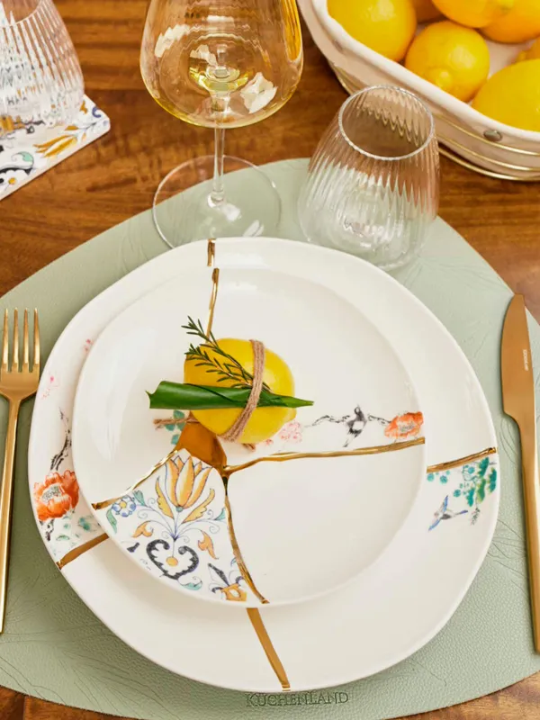 Тарелка закусочная, 21 см, Кинцуги, Revival, image-6