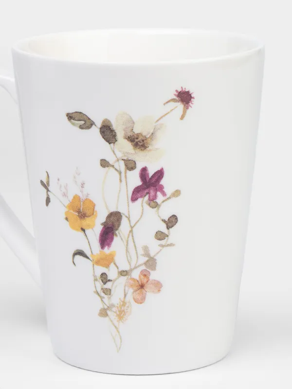 Саптыаяқ, 420 мл, фарфор N, ақ, Сары гүлдер, Floweri, image-3