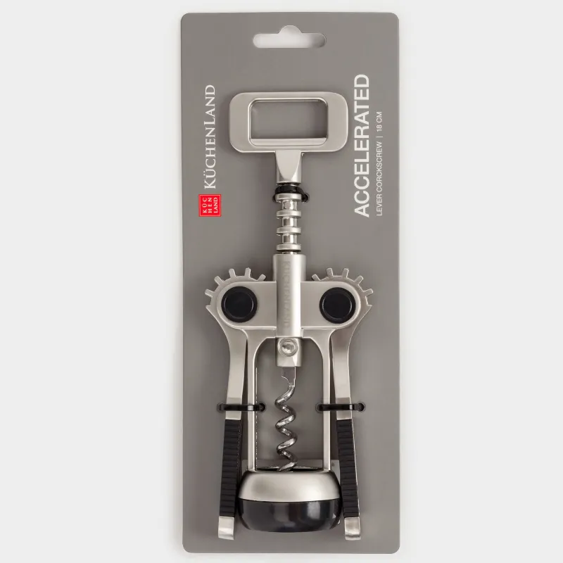 Штопор рычажный, 18 см, металл/пластик, Accelerated, image-6