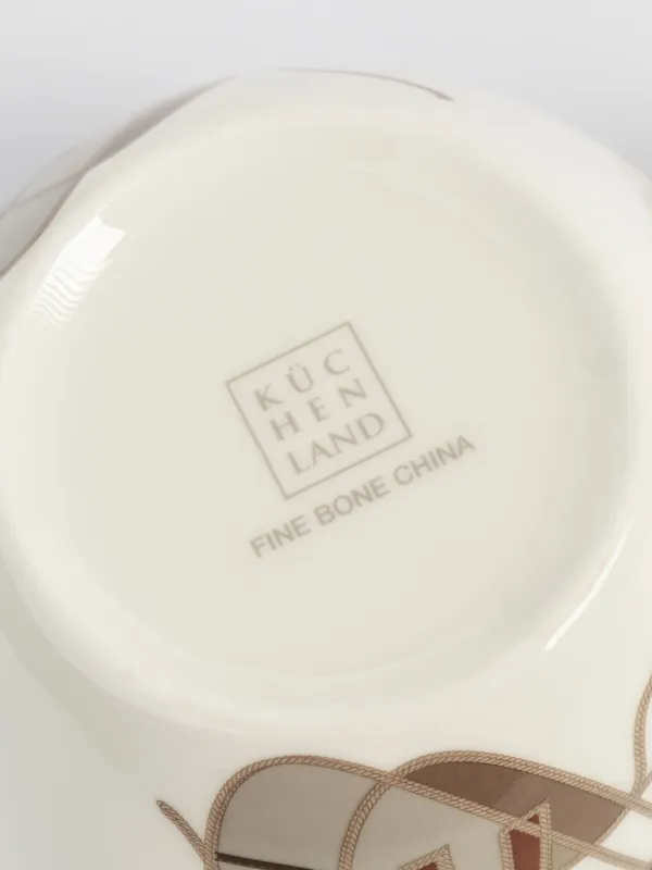 Кружка, 650 мл, фарфор F, белая, с золотистым кантом, Лошадь, Horse, image-4