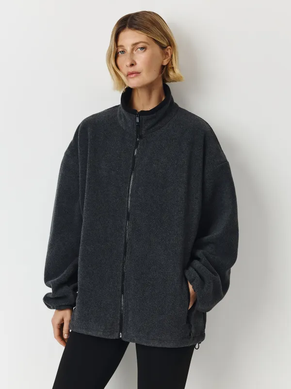 Толстовка на молнии, серая, Socorro, image-0