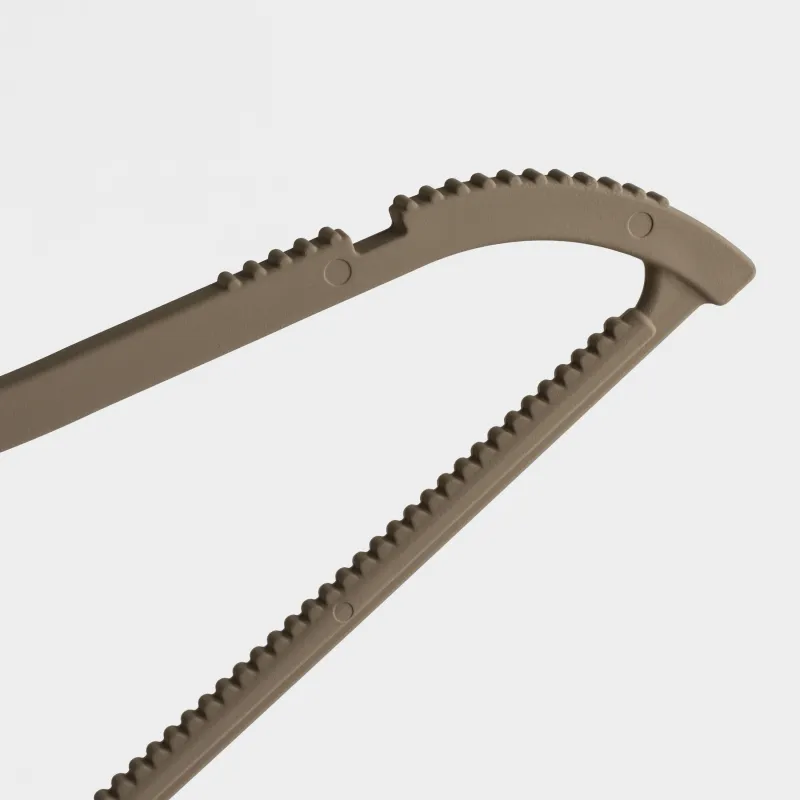 Балалар киім ілгіші, 32 см, 5 дана, қапталған пластик, мокко, New house, image-2