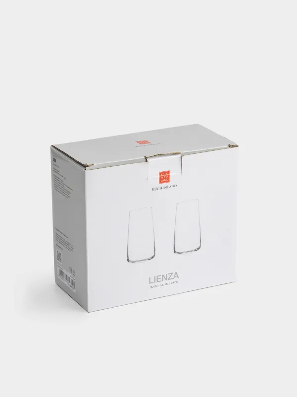 Стакан, 15 см, 550 мл, 2 шт, кристальное стекло, Lienza, image-4