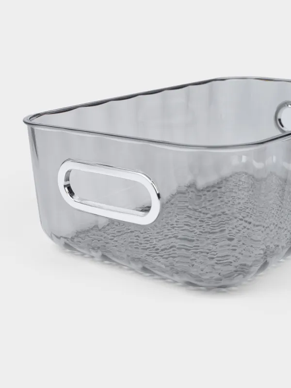 Ящик-органайзер, пластик, серый, Renaissance clear, image-3