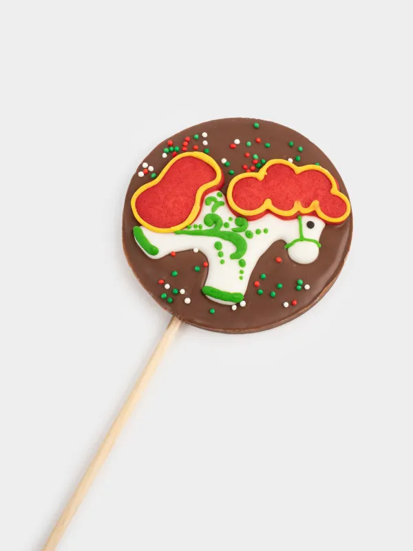 Шоколад, 35 гр, сүт түстес, таяқшада, Жылқы, Sweet life, image-3