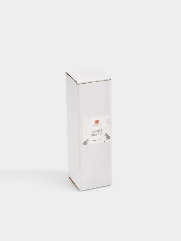 Подсвечник, 19 см, для тонкой свечи, Конь, Horse silver, image-4