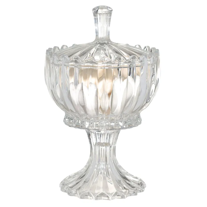 Кәмпит сауыты, 24x16 см, аяғы бар, қақпағы бар, шыны Р, Alpine, image-3