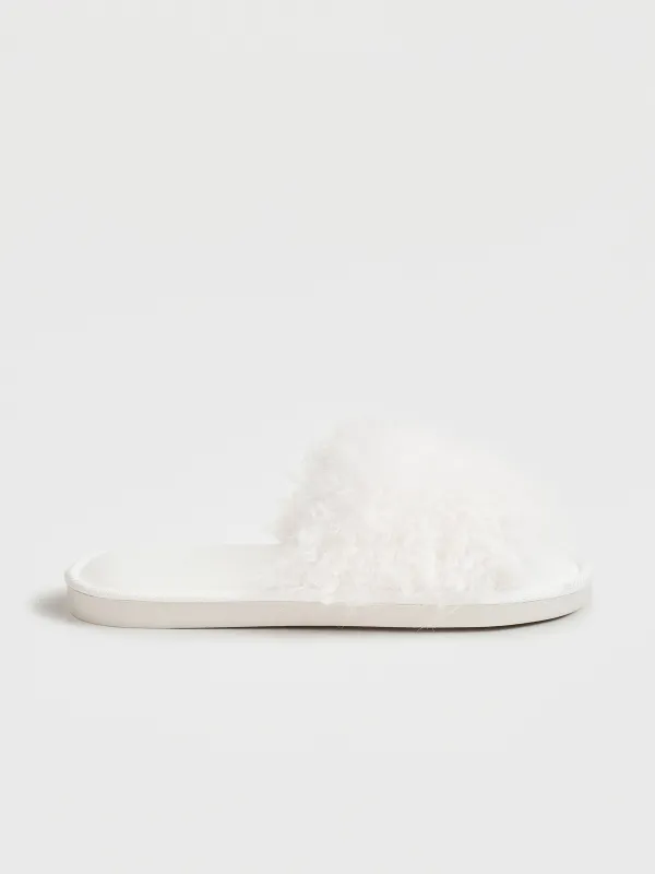 Тапочки домашние, молочные, Downy, image-0