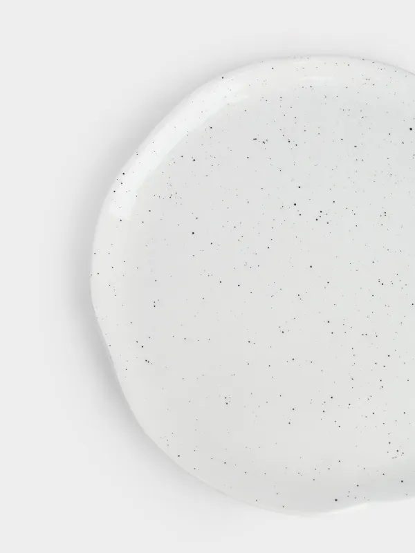 Тарелка закусочная, 21 см, в крапинку, Неровный край, Crumple speckled, image-2