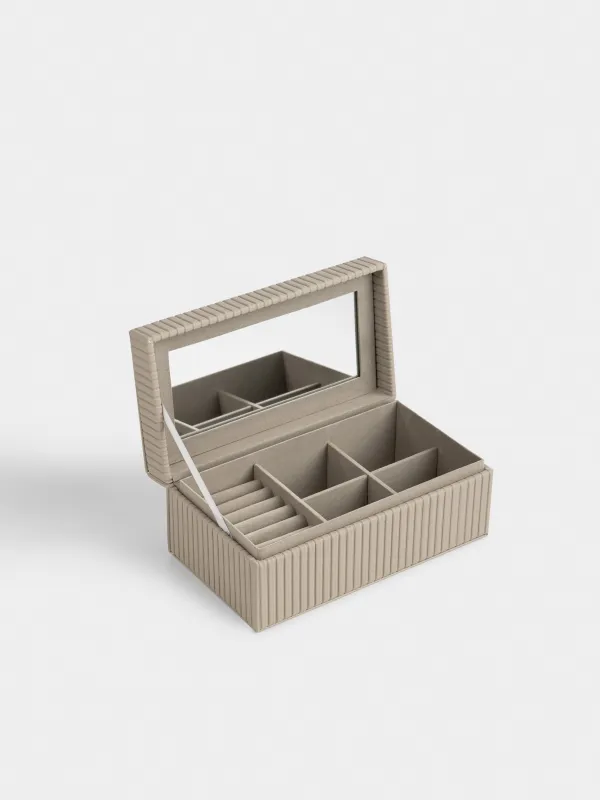 Зергерлік қобдиша, 22х9 см, жасанды былғары/МДФ, сарғылт-қоңыр, Premiere one, image-2