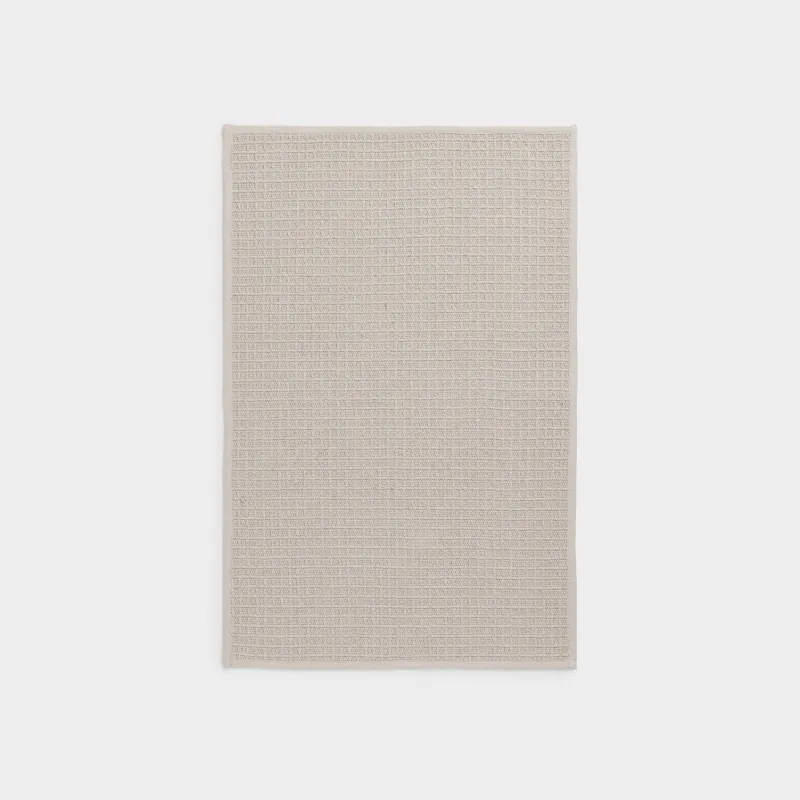 Кілемше, 50x80 см, сырғанауға қарсы, мақта, сарғылт-қоңыр, Waffles snug