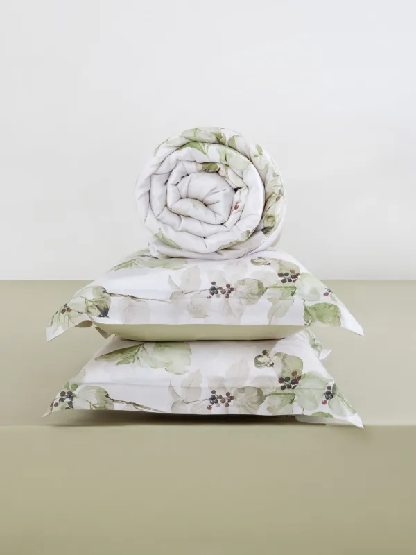 Постельное белье, евро, тенсель, Листья, Tencel, image-5
