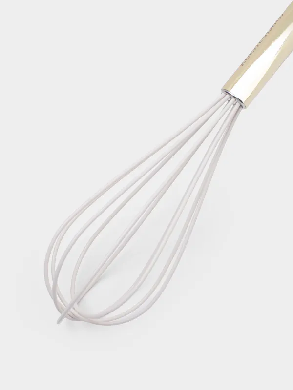 Венчик, 34 см, силикон/сталь, молочно-золотистый, Apiro, image-2