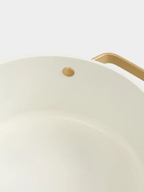 Кәстрөл, 20 см, 2,8 л, қақпағы бар, жабыны бар, алюминий, сүт түстес, Piatto gold, image-5