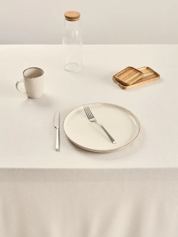 Дастархан, 170х250 см, шашағы бар, мақта, сарғылт-қоңыр-сүтті, Framed, image-1