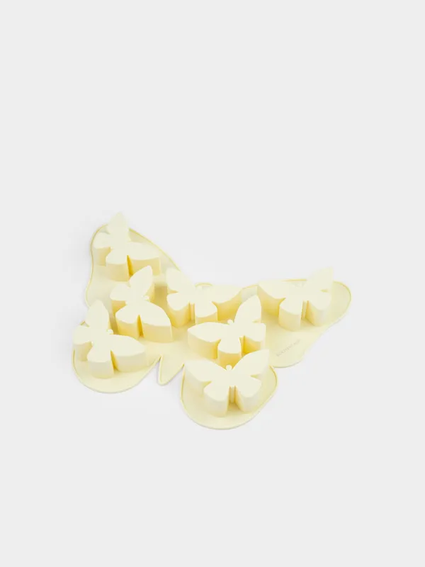 Форма для выпечки кексов, 29х20 см, 7 отд, силикон, молочная, Бабочки, Bakery, image-2